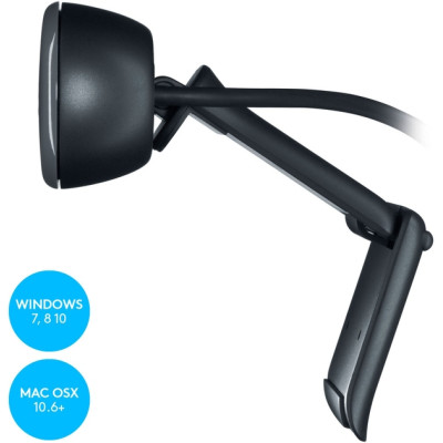 Веб-камера Logitech C270 HD Black, Чёрный
