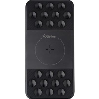 Универсальная мобильная батарея Повербанк Gelius Velcro GP-PBW1120 10000mAh QC+PD 20W (Wireless 10W) Чёрный