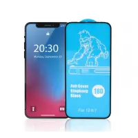Захисне скло King Kong 5D на телефон iPhone XR/11 Чорне