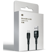Кабель дата ArmorStandart AR77 MicroUSB 3A 1м Чорний (ARM64040) Кабель дата ArmorStandart AR77 MicroUSB 3A 1м Чорний (ARM64040)