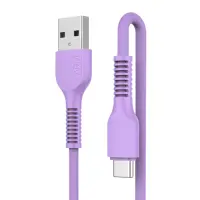 Кабель дата ArmorStandart AR88 Type-C 2,4A 1м Фиолетовый (ARM60007) Кабель дата ArmorStandart AR88 Type-C 2,4A 1м Фиолетовый (ARM60007)