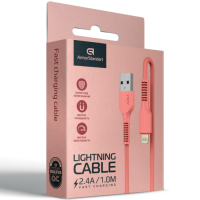 Кабель дата ArmorStandart AR88 Lightning 2.4A 1м Персиковий (ARM65286) Кабель дата ArmorStandart AR88 Lightning 2.4A 1м Персиковий (ARM65286)