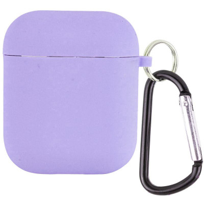Чохол для AirPods 1/2 Microfiber Бузковий/ Dasheen