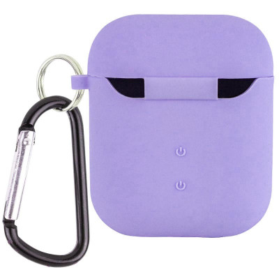 Чохол для AirPods 1/2 Microfiber Бузковий/ Dasheen