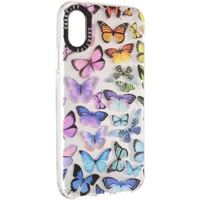 Чехол накладка Holographic Print iPhone X/XS Бабочка