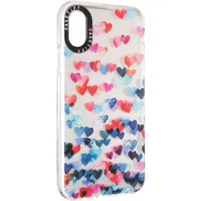 Чехол накладка Holographic Print iPhone X/XS Сердце