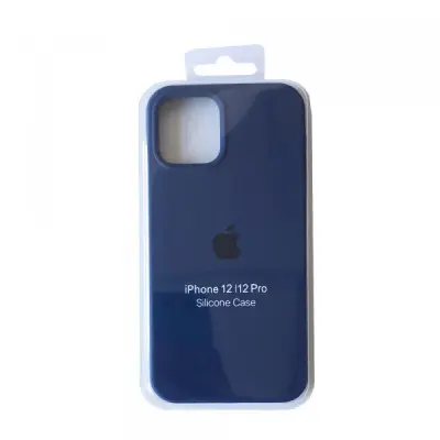 Чехол накладка HC iPhone 12/12 Pro Синяя (63) Deep Navy