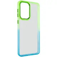 Чехол накладка Fresh sip Xiaomi Poco M5 Бирюзовый/ Лимонный