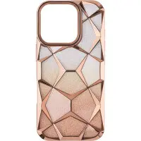 Чохол накладка Abstraction Color  iPhone 16 Pro Max Бронзова