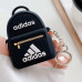 Чохол для навушників AirPods 1/2 Brand Adidas Bag Чорний + кільце