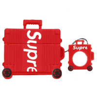 Чехол для наушников AirPods Pro Brand Supreme Красний + кольцо Чехол для наушников AirPods Pro Brand Supreme Красний + кольцо