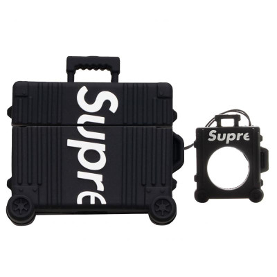 Чохол для AirPods Pro Brand Supreme Чорний + кільце