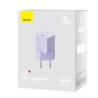 Сетевое зарядное устройство Baseus Gan5 20W PD Violet, Фиолетовый Сетевое зарядное устройство Baseus Gan5 20W PD Violet, Фиолетовый
