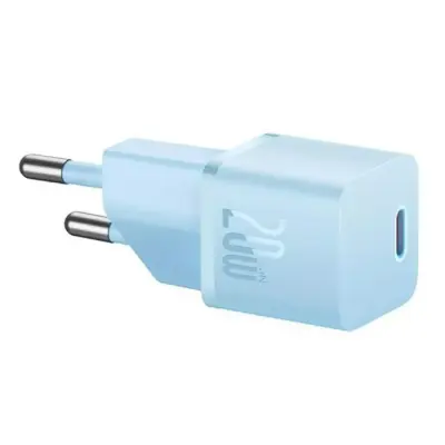 Мережевий зарядний пристрій Baseus Gan5 20W PD Blue, Блакитний Мережевий зарядний пристрій Baseus Gan5 20W PD Blue, Блакитний