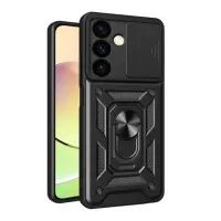 Чехол Накладка Serge Ring Camshield Samsung S721 S24 FE Черная