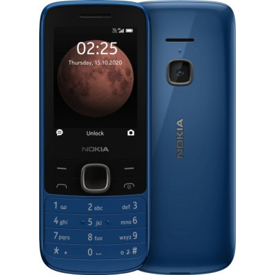 Кнопочный телефон Nokia 225 4G Dual Sim Blue, голубой
