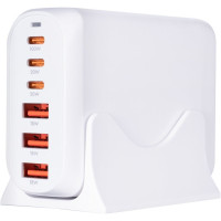 Сетевое зарядное устройство Gelius Force GaN GP-HC063 100W 3PD+3USB White, Белый Сетевое зарядное устройство Gelius Force GaN GP-HC063 100W 3PD+3USB White, Белый