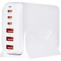 Сетевое зарядное устройство Gelius Force GaN GP-HC063 100W 3PD+3USB White, Белый