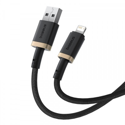 Кабель дата Baseus Dura Type-C to Lightning 1м 20W Черно -золотой