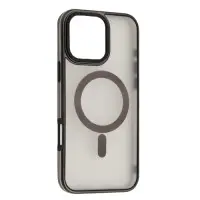 Чехол накладка Perfect MagSafe iPhone 16 Pro Max Черная (Titanium)
