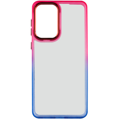 Чехол накладка Fresh sip Samsung A245 (A24)  Синий/ Розовый