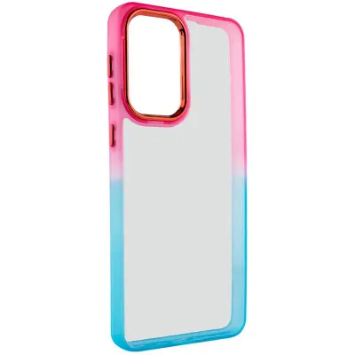 Чехол накладка Fresh sip Samsung A245 (A24)  Бирюзовый/ Розовый