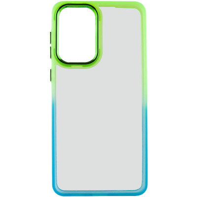 Чехол накладка Fresh sip Samsung A256 (A25) Бирюзовый/ Лимонный
