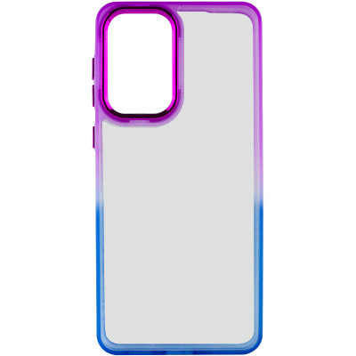 Чехол накладка Fresh sip Samsung A256 (A25) Синий/ Фиолетовый