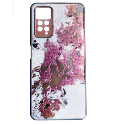 Накладка Marble UV Xiaomi Redmi Note 11 Pro Розовая