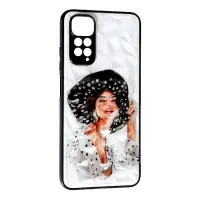 Чехол накладка Prisma Ladies Xiaomi Redmi Note 11 Девушка в шляпе
