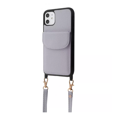 Накладка WAVE Leather Pocket iPhone 11 Світло-фіолетова