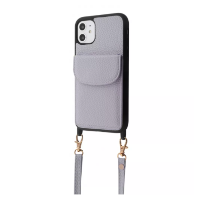 Чохол накладка WAVE Leather Pocket iPhone 11 Світло-фіолетова