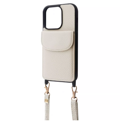 Чехол накладка WAVE Leather Pocket iPhone 13 Белая