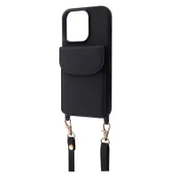 Чехол накладка WAVE Leather Pocket iPhone 13 Черная