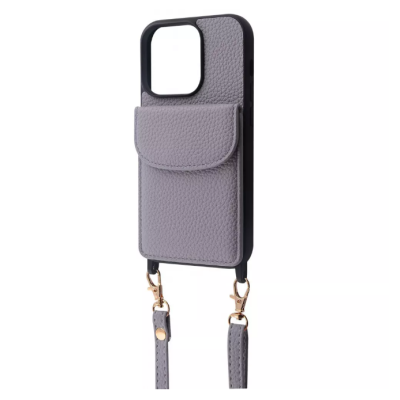 Чохол накладка WAVE Leather Pocket iPhone 12/12 Pro Світло-фіолетова