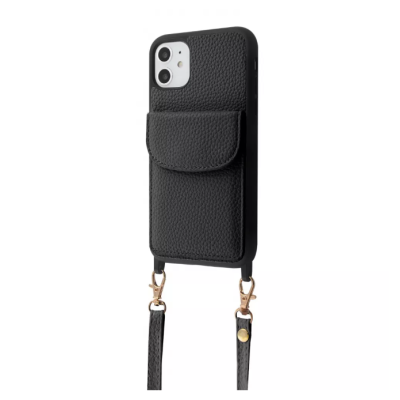 Чохол накладка WAVE Leather Pocket iPhone 11 Чорна