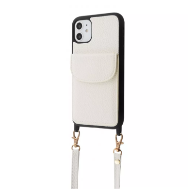 Накладка WAVE Leather Pocket iPhone 11 Біла