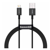 Кабель дата Baseus Superior USB Type A - Lightning 1м Чорний Кабель дата Baseus Superior USB Type A - Lightning 1м Чорний