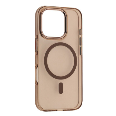 Чехол накладка Silver Shield MagSafe iPhone 16 Pro Max Бежевая/Desert Gold