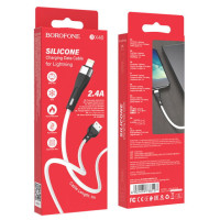 Кабель Borofone BX46 Lightning 1м Білий Кабель Borofone BX46 Lightning 1м Білий