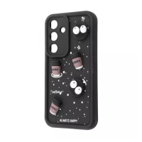 Чохол накладка Pretty Things Samsung A245 (A24) Чорна/Кава