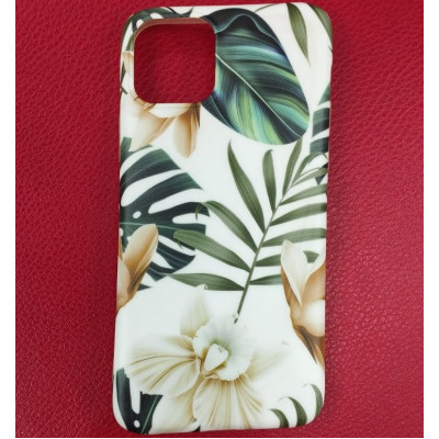 Чехол накладка Flowers iPhone 11 Pro Белые Орхидеи