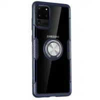 Чехол накладка Deen CrystalRing Samsung G980 (S20) Темно-синяя