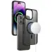 Чехол накладка Metal Buttons Colorful with MagSafe iPhone 14 Pro Max Черная