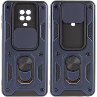 Чехол накладка Serge Ring Camshield Xiaomi Redmi Note 9s/ note 9 pro Синяя