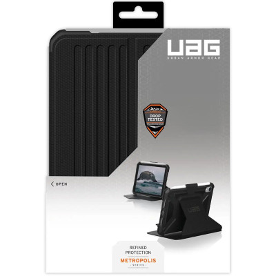 Чохол для планшета UAG Metropolis iPad 10.2" 2019/2020/2021 Чорний