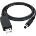 Кабель для роутеру USB DC 5.5*2.1 9V 0.8 м Black, Чорний