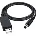 Кабель для роутеру USB DC 5.5*2.1 12V 0.8 м Black, Чорний