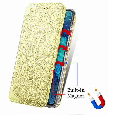 Чохол-книжка Getman Mandala Xiaomi Redmi Note 10/Note 10s Жовта