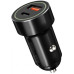 Автомобільний зарядний пристрій XO CC32 PD(USB+USB-C) (20W) + Type-C Black, Чорний